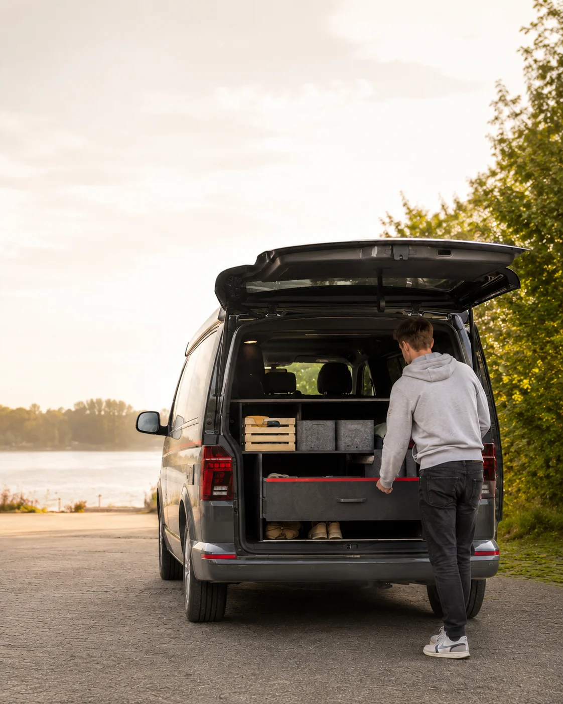 Heckschrank für VW T6/T6.1 nachrüsten – GEYERLINER Manufaktur Markkleeberg, deutschlandweit